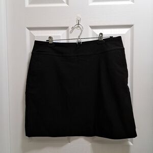S.C.& Co. Pull On Skort Black Stretch Skirt Women's Size Large NWT